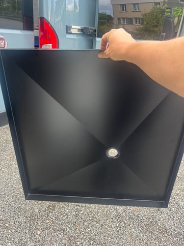 Customer photo review of Duschwanne nach Maß für Camper – Aluminium