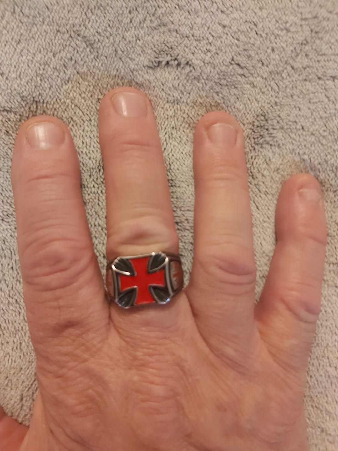 Customer photo review of Bague du Serment Templier