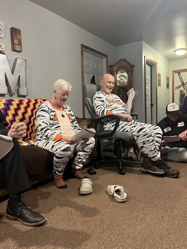Customer photo review of Replay-able Haunted House Murder Mystery Dinner Party Game for Up to 20 Adults - Host A Halloween Dinner Party Game Night – Classic Monsters Fancy Dress Dinner PartyV2