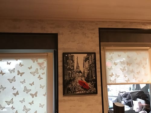 Customer photo review of Malen nach Zahlen - Der rote Schirm