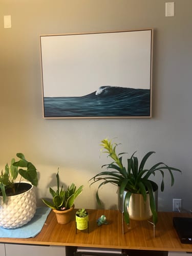 Customer photo review of Oceanside Crest Canvas Art