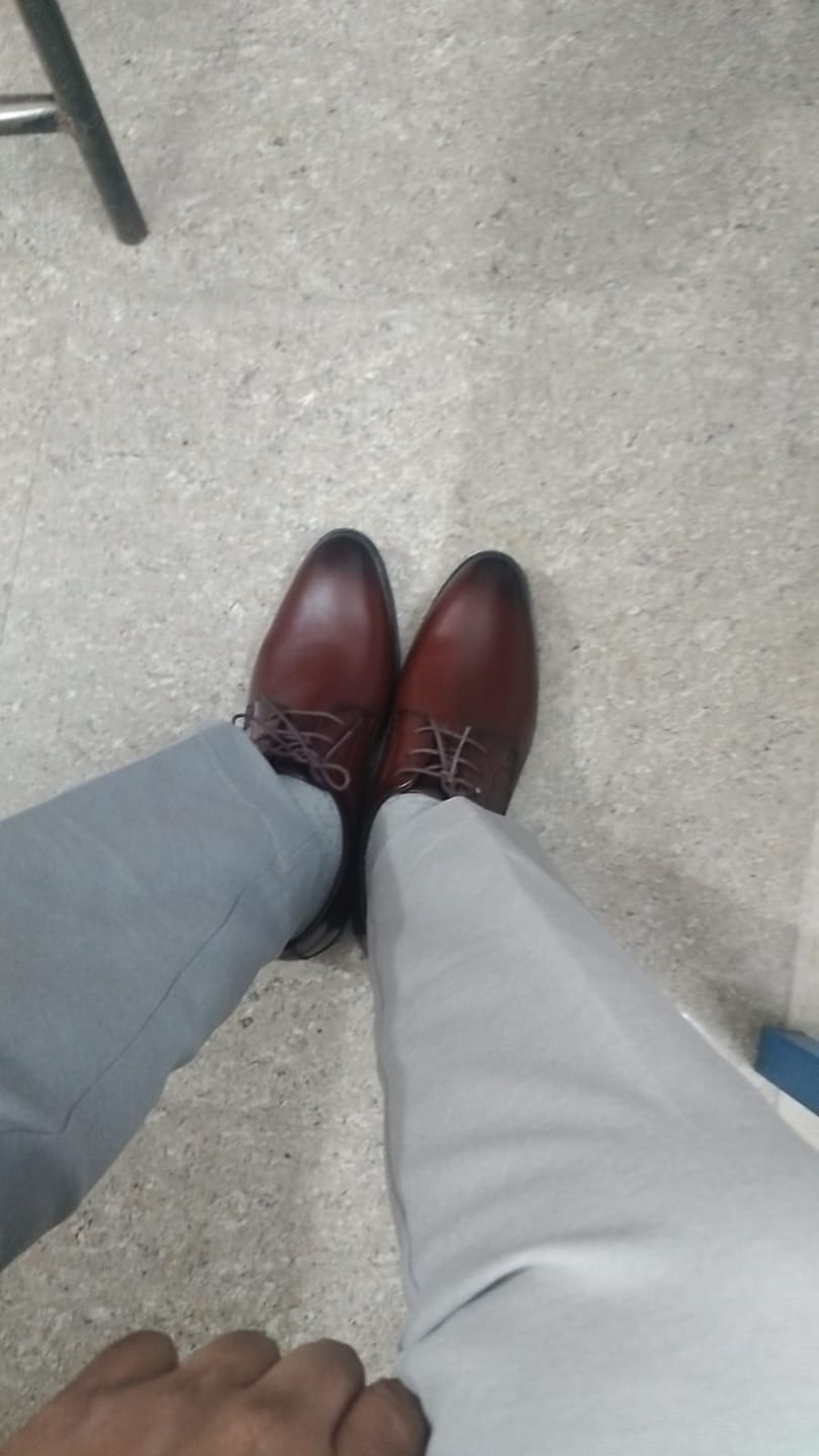 Customer photo review of Bacca Bucci VANCOUVER Formal Shoes with Superior Comfort |  All Day Wear Office Or Party Lace-up Shoes