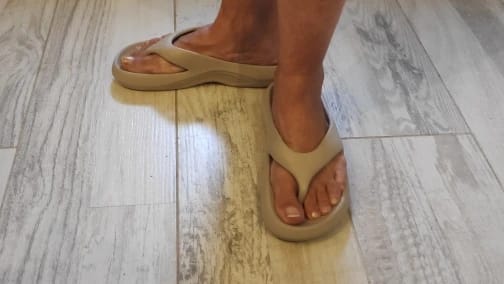 Customer photo review of Ortho Flip Flops