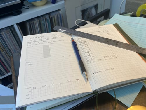 Customer photo review of Refillable Notebook Folio - Olive Green