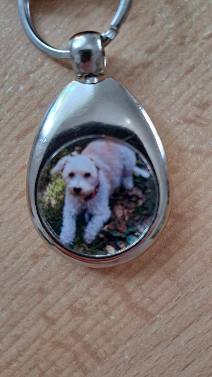 Customer photo review of Schlüsselanhänger mit Hundefoto