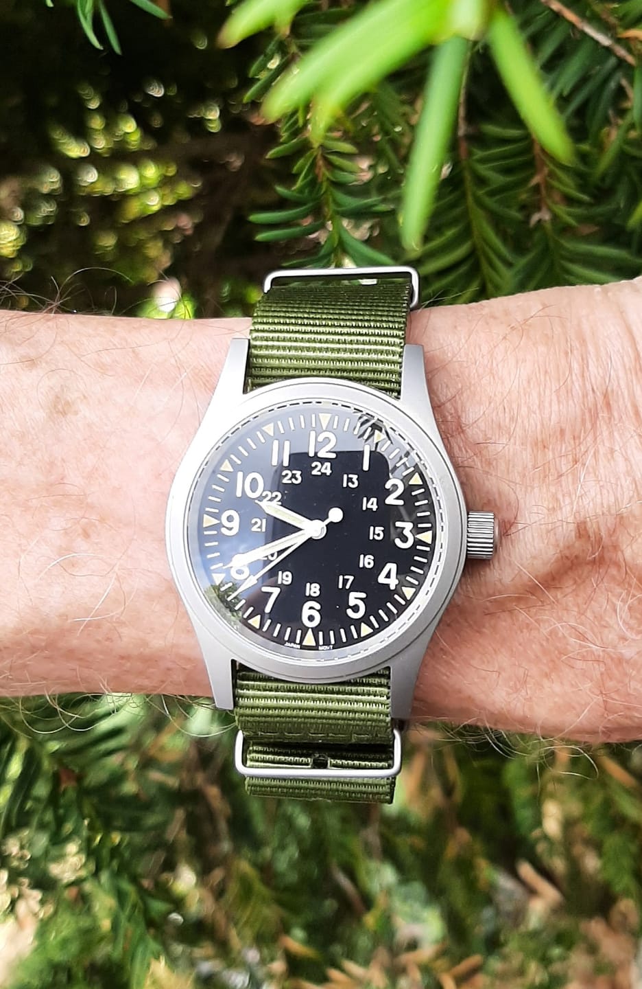 Customer photo review of The "Daily Beater" Field Watch