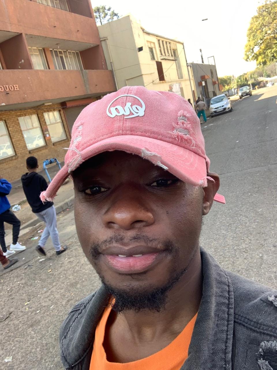Customer photo review of Era Distressed Coral Cap