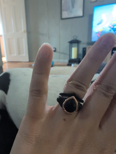 Customer photo review of Pear Collection - Silicone Rings with Metal Frame - Patented Design