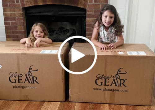 Customer video review of Glam'r Gear® Mobile Changing Station™ Dance Duffel Bag with Built-In uHide® Rack