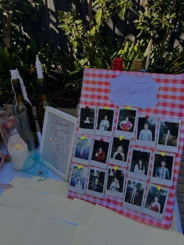 Customer photo review of Replay-able Wine Tasting Murder Mystery Dinner Party Game for Up to 20 Adults – Host Your Own Wine-Themed Game Night – Physical Kit