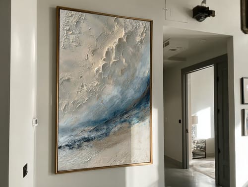 Customer review photo for Plaster Art Texture Painting #SG461
