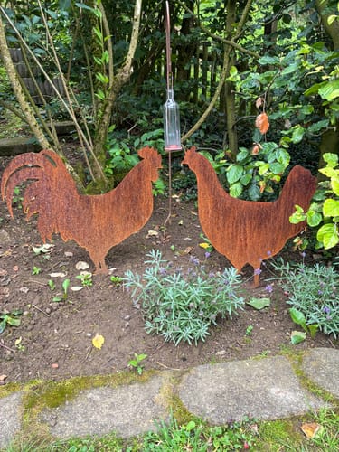 Customer photo review of Gartenstecker Henne