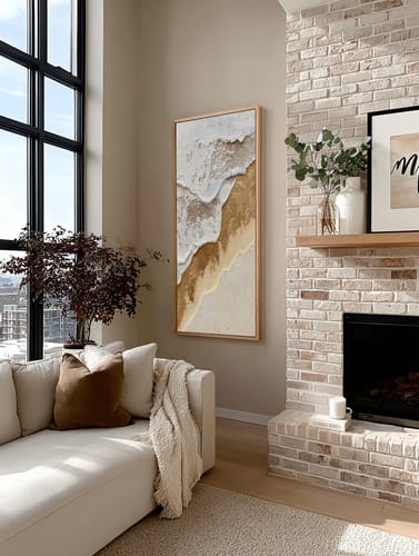 Customer review photo for Plaster Art Texture Painting #SG483