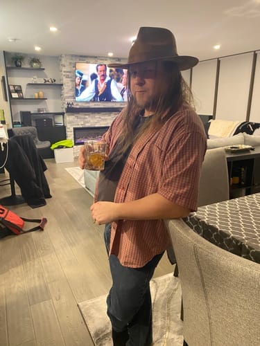 Customer photo review of Replay-able Cowboy Wild West Murder Mystery Dinner Game for Up to 20 Adults - Host Your Own Dinner Party Game Night - Cowboy & Wild West Theme - Cowboy Fancy Dress Dinner PartyV2
