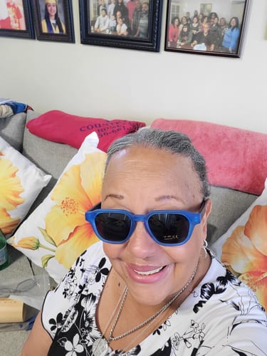 Customer photo review of Sea Glass Blue