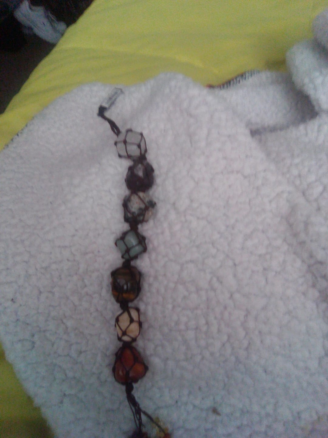 Customer photo review of 7 Chakra Natural Gemstone Tassel