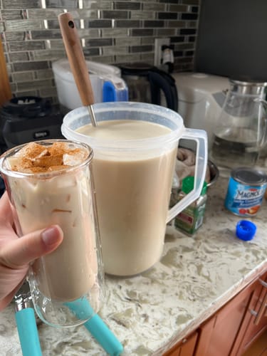 Customer photo review of FLUR Iced Coffee Glasses