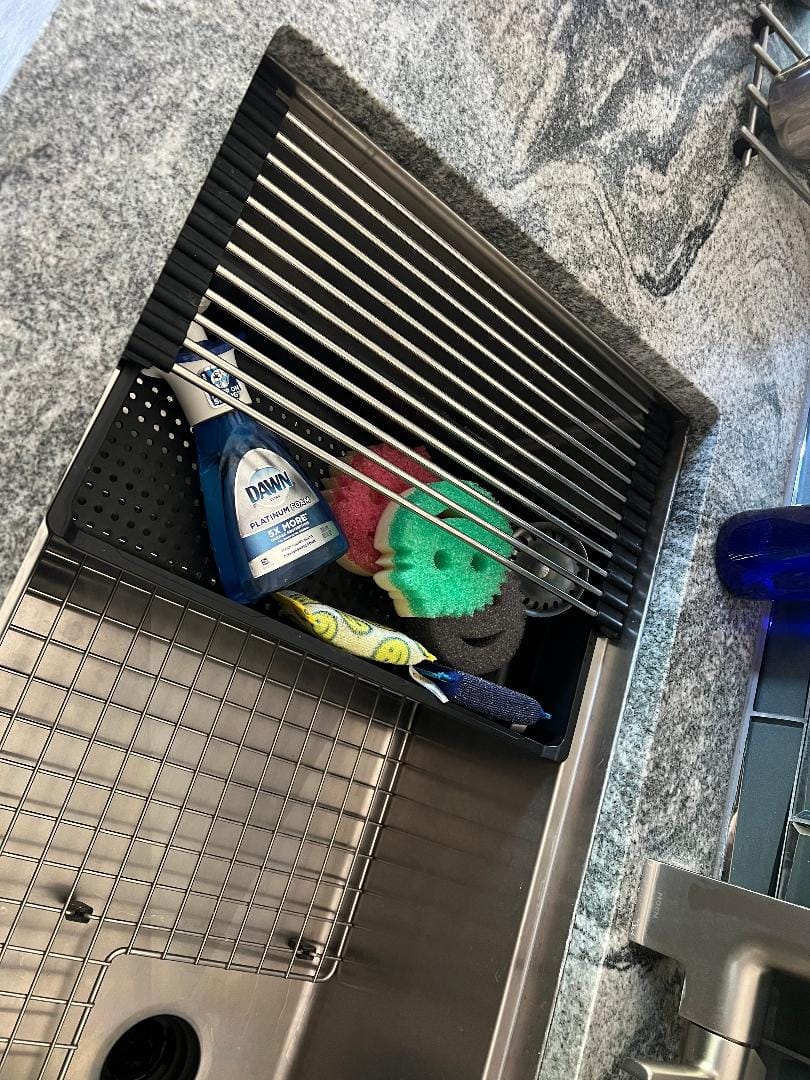Customer photo review of Soap Caddy and 7" Rollmat (CADDY-SET) - Workstation Sink Accessory