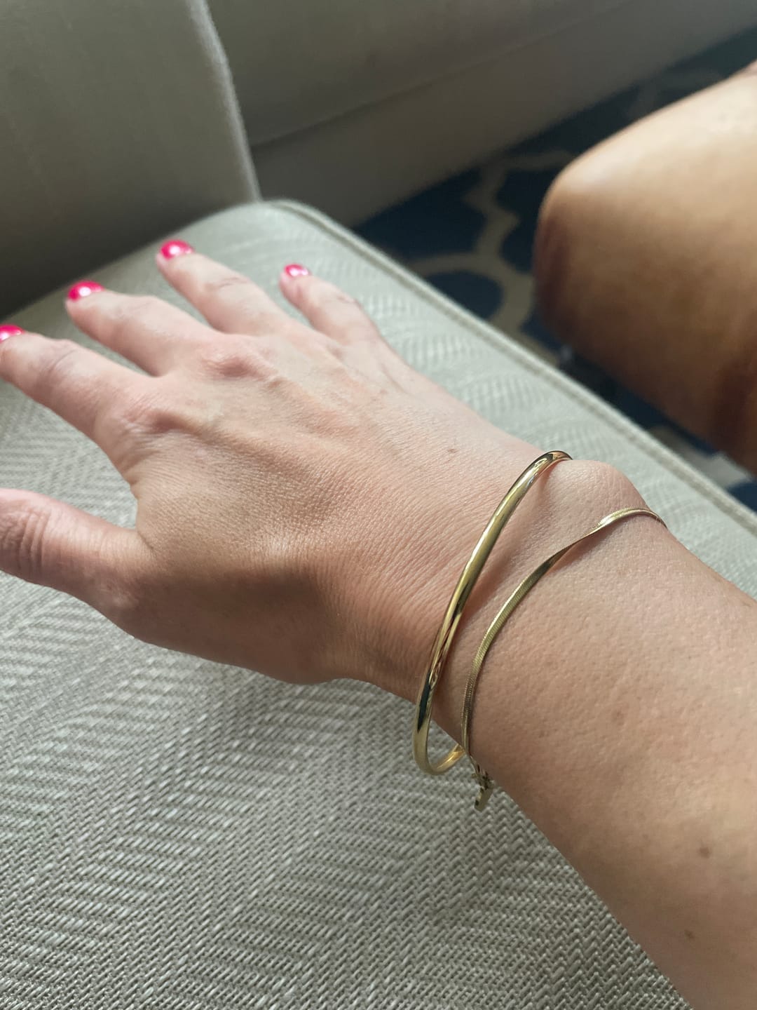 Customer photo review of Classic Gold Bangle