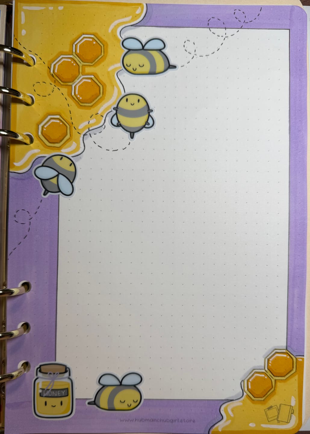 Customer photo review of Sticker Sheet - Honey Bees
