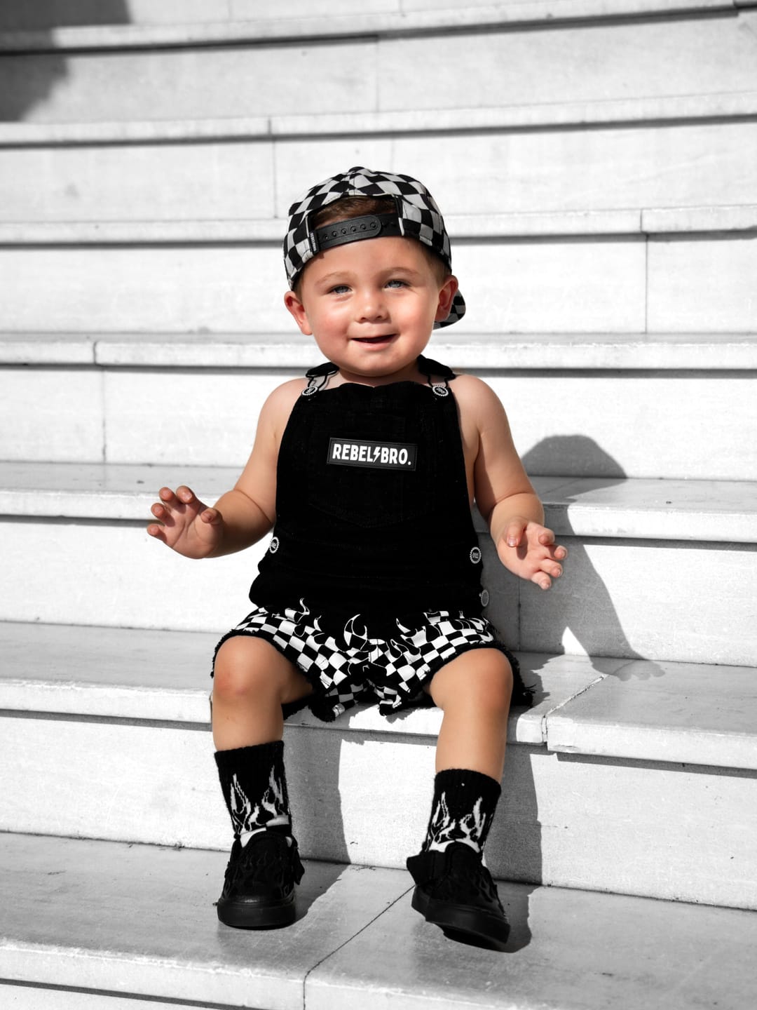Customer photo review of Cut Off Overalls in Harley