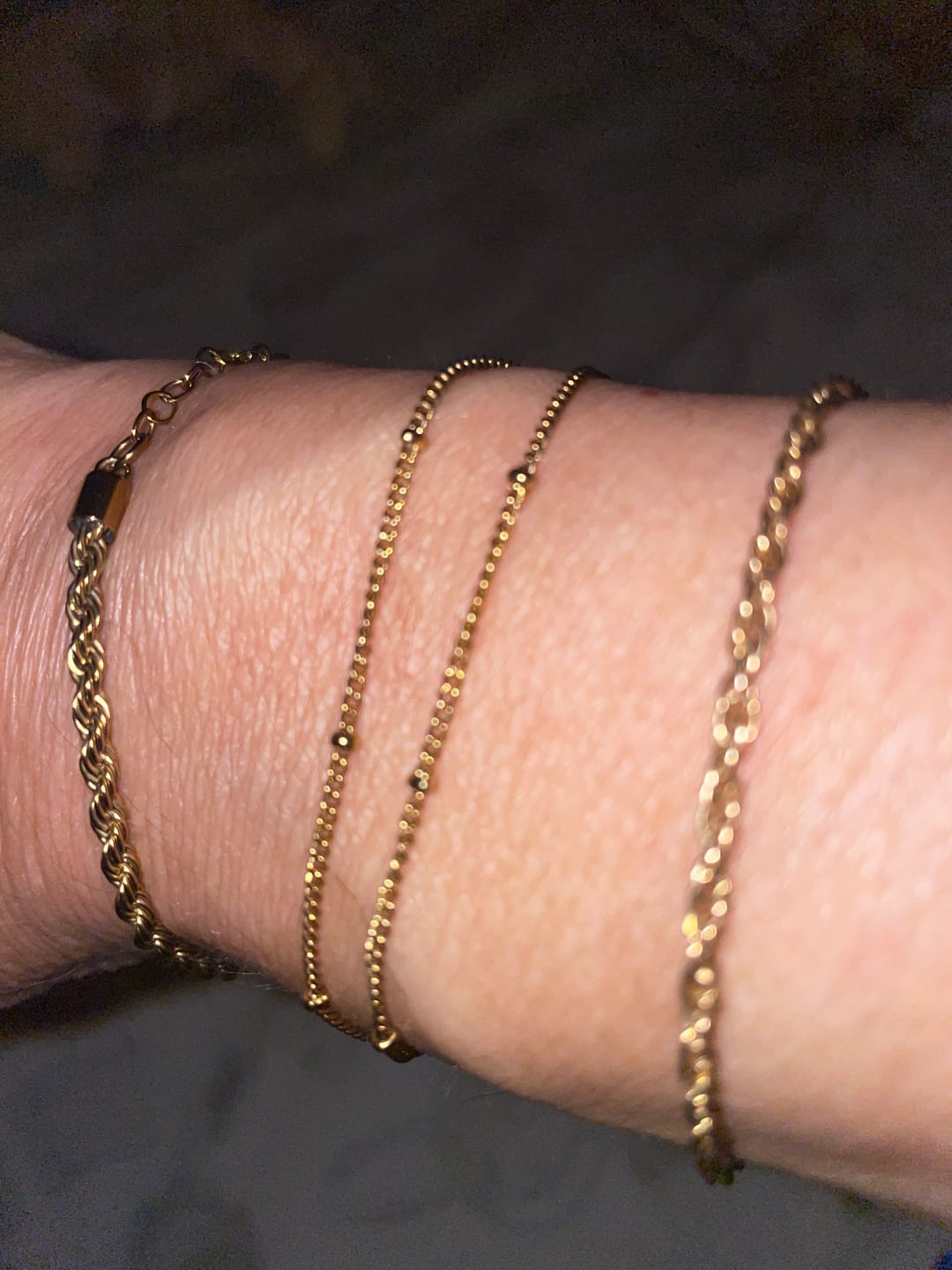 Customer photo review of Double Beaded Necklace