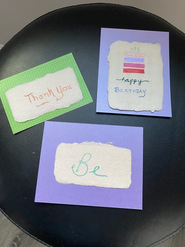 Customer photo review of Monthly Artisan Card Subscription