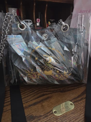 Customer photo review of Timeless - Clear Tote Crossbody Bag