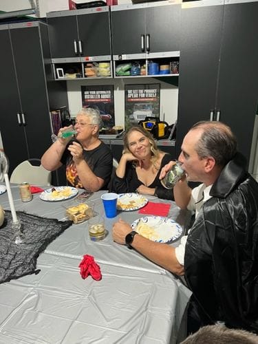 Customer photo review of Replay-able Haunted House Murder Mystery Dinner Party Game for Up to 20 Adults - Host A Halloween Dinner Party Game Night – Classic Monsters Fancy Dress Dinner PartyV2
