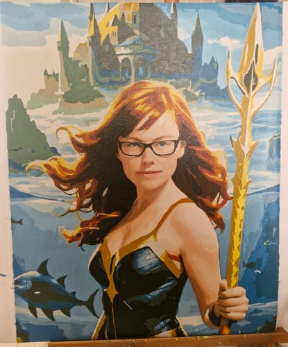 Customer photo review of "Winter's Magic" Paint by Numbers Kit