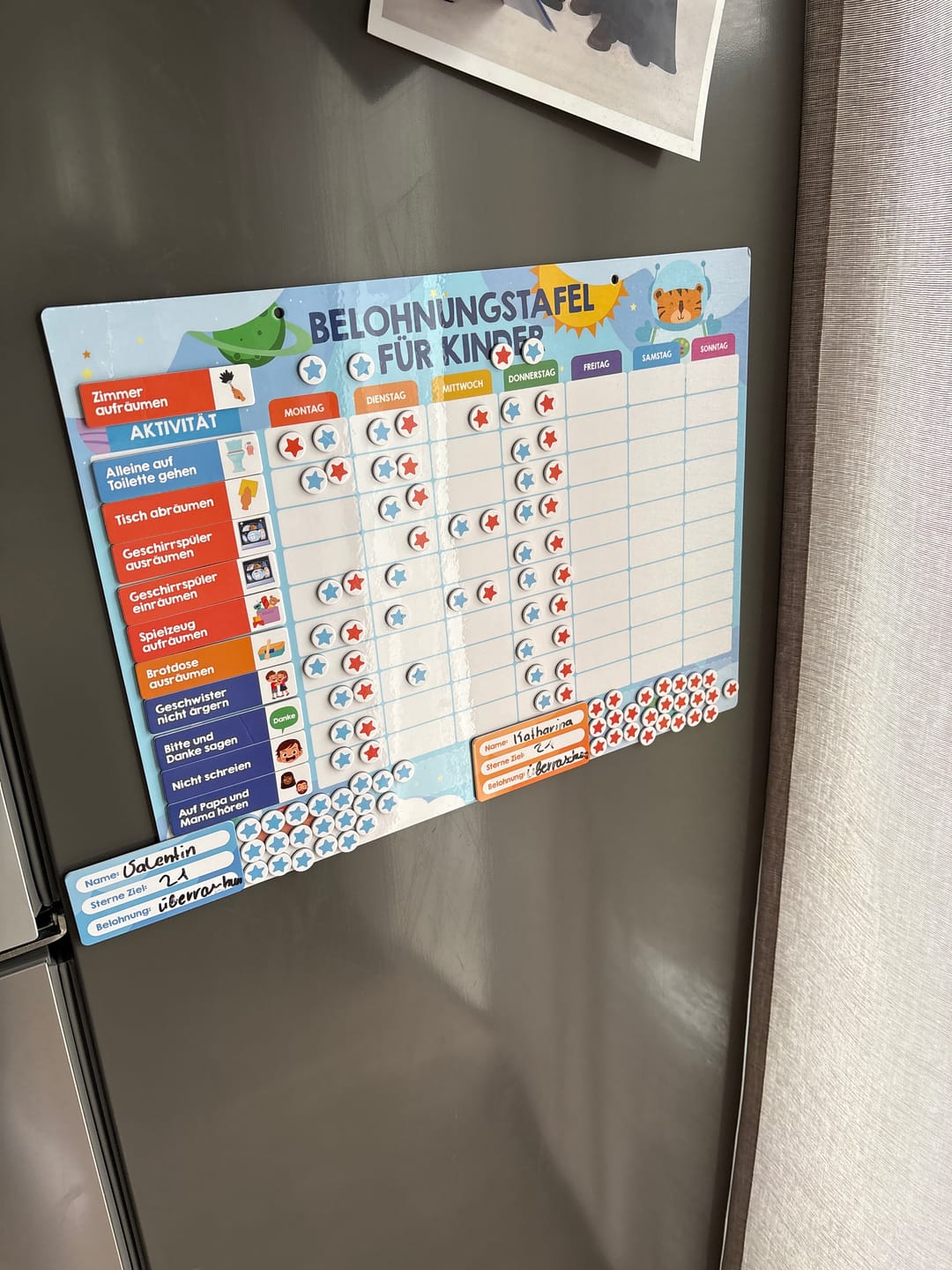 Customer photo review of Edubini Magnetische Belohnungstafel