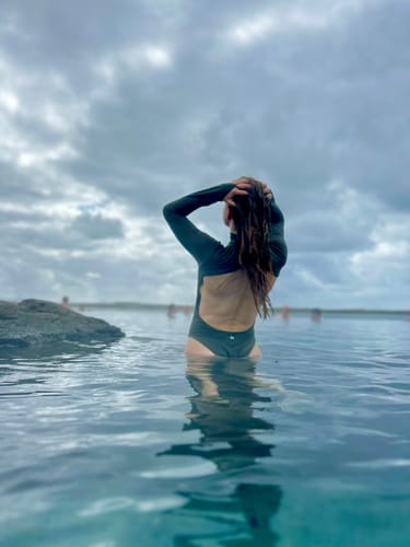 Customer photo review of Luna Long Sleeve Swimwear