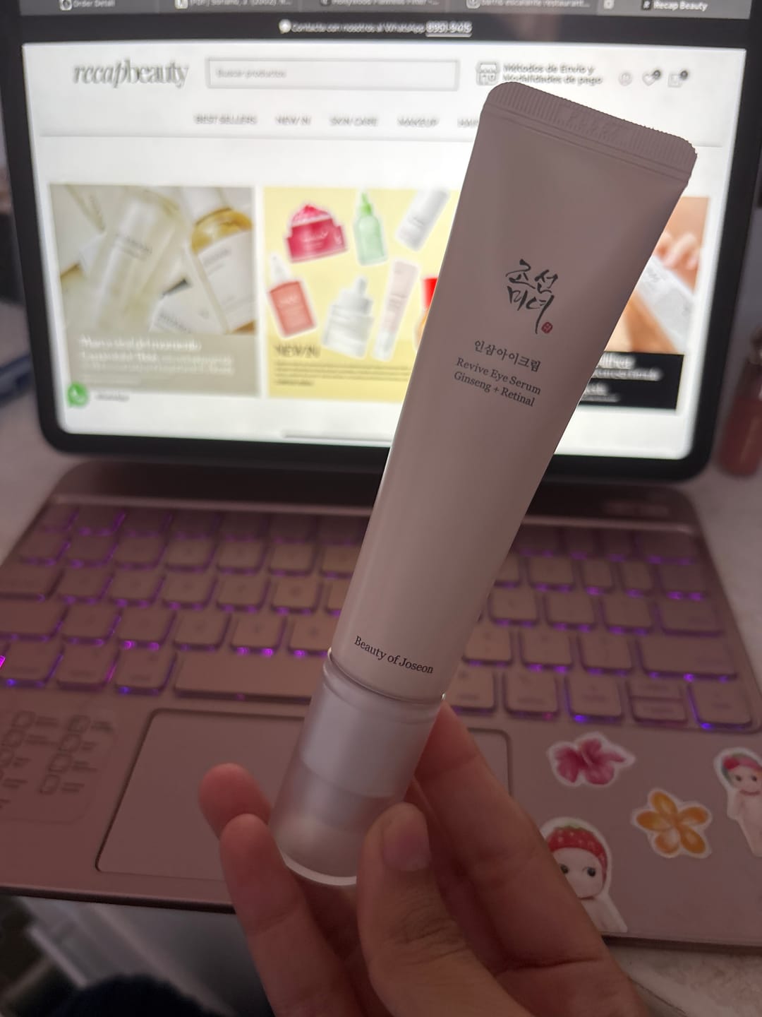 Customer photo review of Revive Eye Serum : Ginseng + Retinal