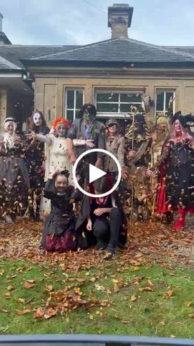 Customer photo review of Replay-able Haunted House Murder Mystery Dinner Party Game for Up to 20 Adults - Host A Halloween Dinner Party Game Night – Classic Monsters Fancy Dress Dinner PartyV2