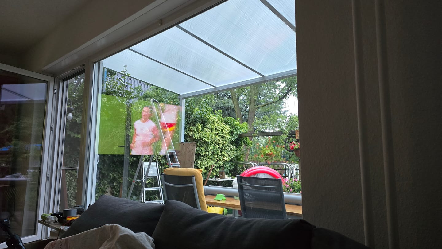 Customer photo review of Doppelstegplatte 16 mm Polycarbonat X-Struktur glasklar