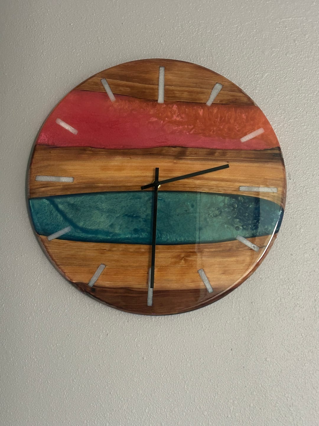 Customer photo review of 16" Circle + Clock Dials Style 2 Acrylic Router Template