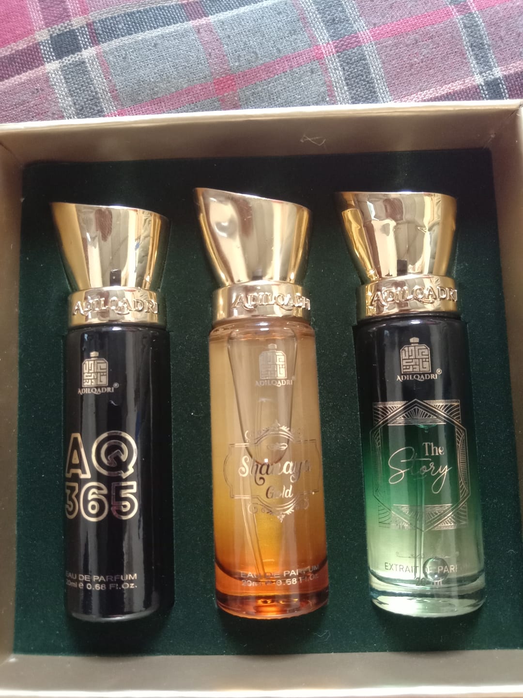 Customer photo review of Legendary Gift Set 3 Pcs Set of Premium Perfume Spray
