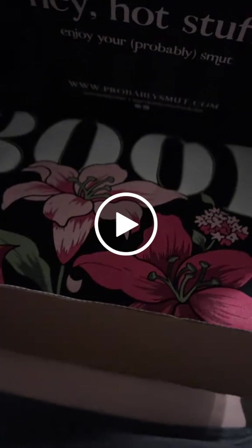 Customer video review of probably smut book club subscription