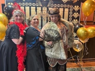 Customer photo review of Replay-able 1920s Murder Mystery Dinner Party Game for Up to 20 Adults - Host Your Own Dinner Party Game Night - 1920s Speakeasy Gatsby Theme - 1920s Fancy Dress Dinner Party(V2)