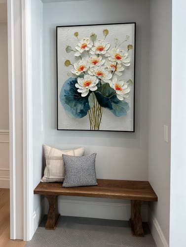 Customer review photo for Plaster Art Texture Painting #SG499
