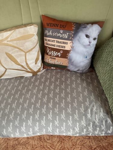 Customer photo review of Seelenwärmer - Individuelles Kissen