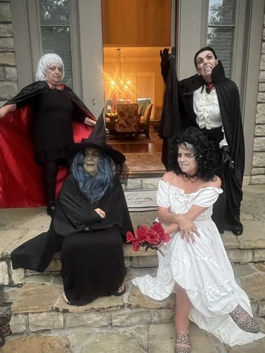Customer photo review of Replay-able Haunted House Murder Mystery Dinner Party Game for Up to 20 Adults - Host A Halloween Dinner Party Game Night – Classic Monsters Fancy Dress Dinner PartyV2