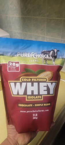 Customer photo review of Whey Protein Isolate Chocolate