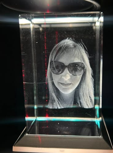 Customer photo review of Cloudray UV-10 10W Water-Cooled High-stability & High Efficiency UV Laser Engraver