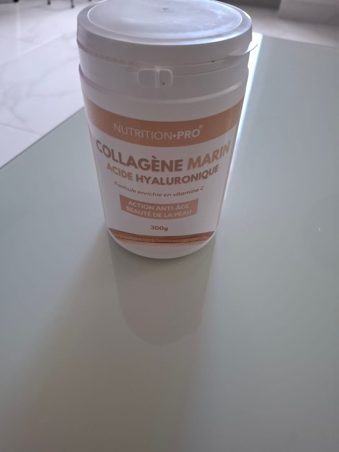 Customer photo review of COLLAGÈNE MARIN NATICOL® / ACIDE HYALURONIQUE (EN POUDRE) - 300G