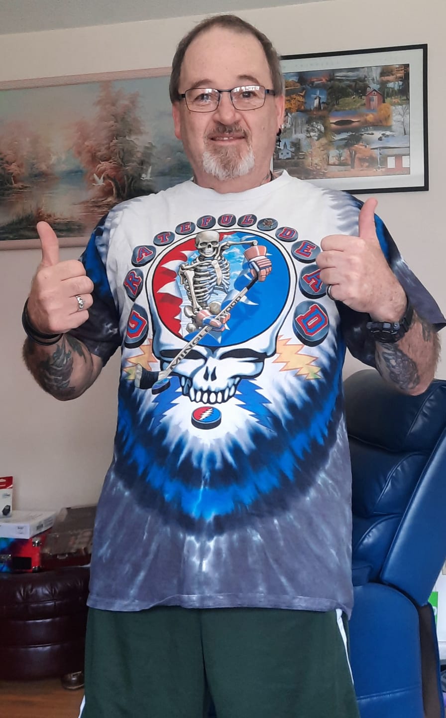 Customer photo review of Grateful Dead NY Strangers Tie Dye T Shirt