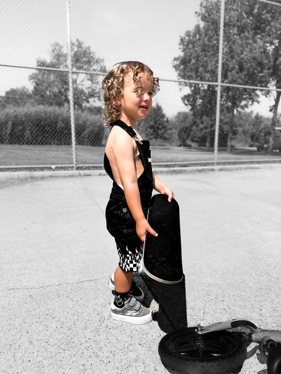 Customer photo review of Cut Off Overalls in Harley