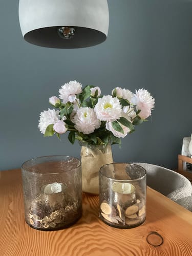 Customer photo review of Zijden Pioenrozen - Lichtroze (6 stengels/ 18 bloemhoofdjes)