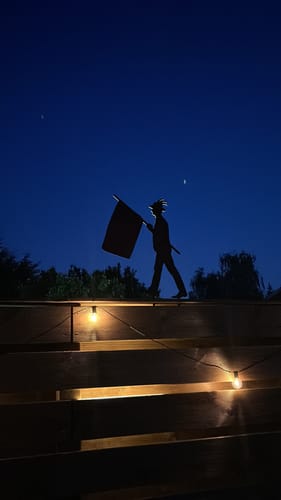 Customer photo review of Gartenstecker Fahnenträger Schützenfest