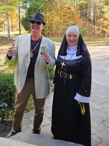 Customer photo review of Replay-able Wine Tasting Murder Mystery Dinner Party Game for Up to 20 Adults – Host Your Own Wine-Themed Game Night – Physical Kit